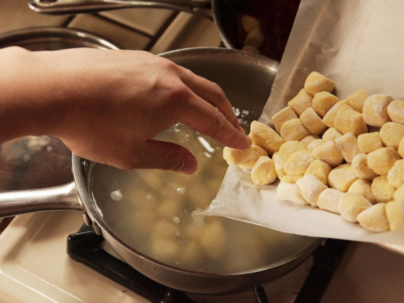 Ньокки с клубникой и сыром Ньокки с клубникой и сыром