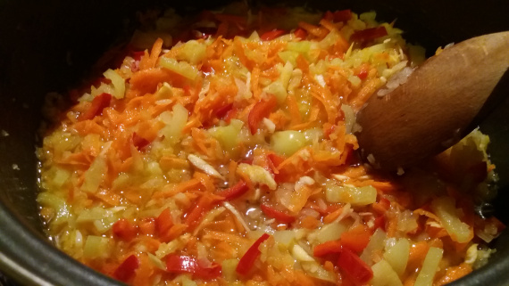 Овощное рагу со стручковой фасолью и кабачками Овощное рагу со стручковой фасолью и кабачками