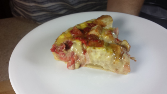 Тарт с ревенем и клубникой Тарт с ревенем и клубникой