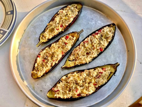 Баклажаны, запеченные с сыром Баклажаны, запеченные с сыром
