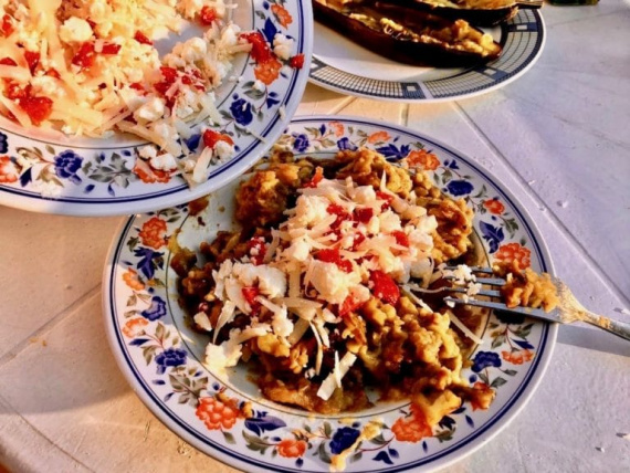 Баклажаны, запеченные с сыром Баклажаны, запеченные с сыром