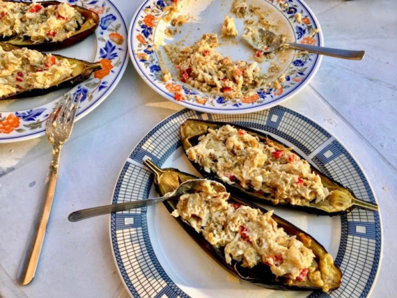 Баклажаны, запеченные с сыром Баклажаны, запеченные с сыром