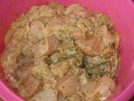 Куриные шашлычки с кабачками и луком Куриные шашлычки с кабачками и луком