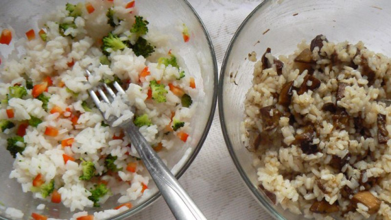 Утиная грудка с рисом и грибами Утиная грудка с рисом и грибами
