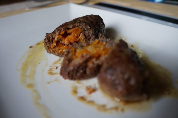 Мясные зразы с овощами Мясные зразы с овощами