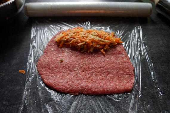 Мясные зразы с овощами Мясные зразы с овощами