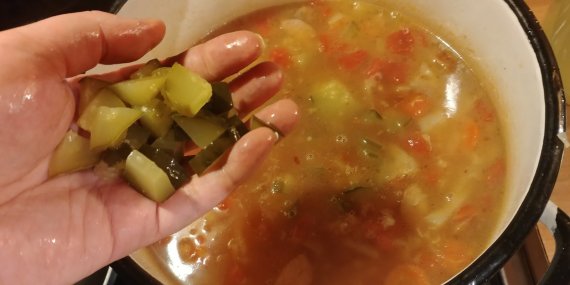 Солянка с капустой по-домашнему Солянка с капустой по-домашнему