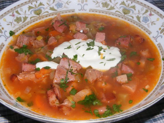 Солянка с помидорами Солянка с помидорами
