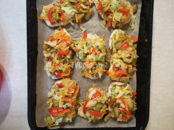 Запеченное куриное филе с овощами Запеченное куриное филе с овощами