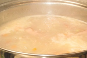 Сырный суп с копченостями Сырный суп с копченостями