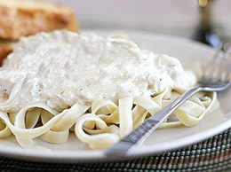 Фетучини с курицей и грибами Фетучини с курицей и грибами