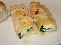 Каннеллони с сыром Каннеллони с сыром