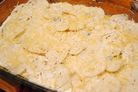 Слоеная картошка с курицей Слоеная картошка с курицей