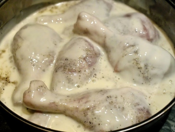 Курица в кефире в духовке Курица в кефире в духовке