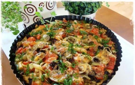 Картофельная запеканка с грибами и овощами Картофельная запеканка с грибами и овощами
