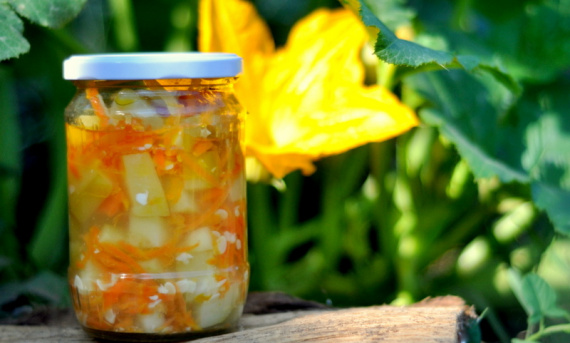 Консервированные пряные кабачки Консервированные пряные кабачки