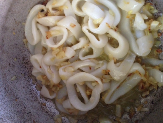 Паста с кальмарами Паста с кальмарами