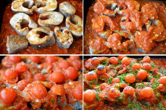 Щука, запеченная с овощами Щука, запеченная с овощами