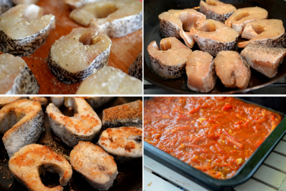 Щука, запеченная с овощами Щука, запеченная с овощами