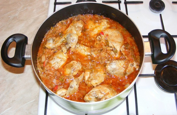 Капуста с курицей Капуста с курицей
