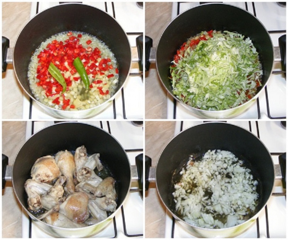 Капуста с курицей Капуста с курицей