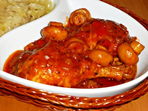 Куриные ножки с грибами Куриные ножки с грибами