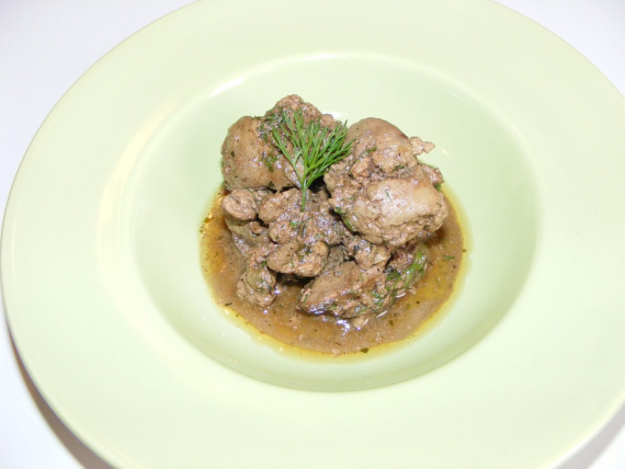 Куриная печень в пиве Куриная печень в пиве
