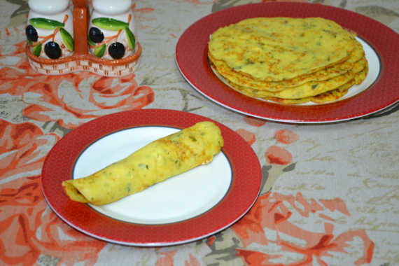 Сырные блины с кабачками Сырные блины с кабачками
