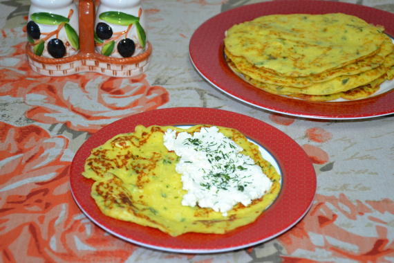 Сырные блины с кабачками Сырные блины с кабачками