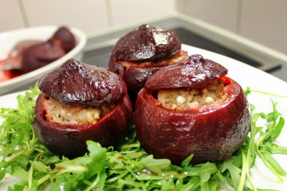 Свекла, фаршированная мясом Свекла, фаршированная мясом
