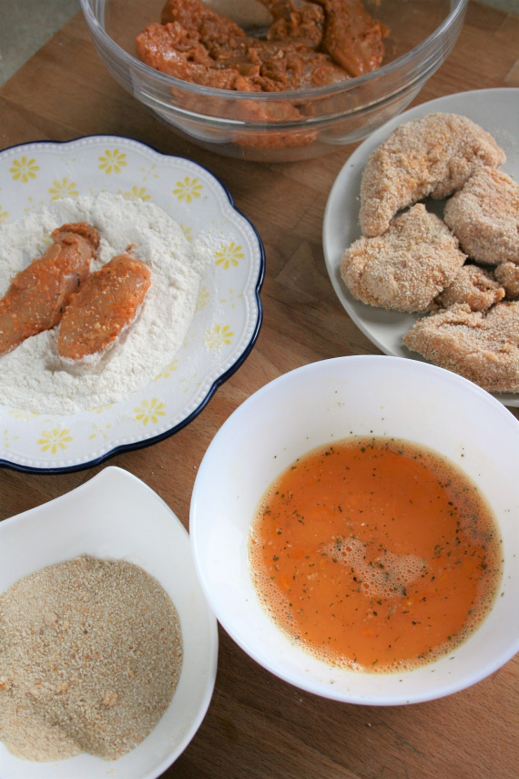 Салат с куриными наггетсами Салат с куриными наггетсами