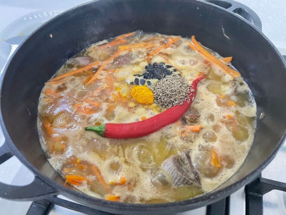 Плов в казане из баранины Плов в казане из баранины