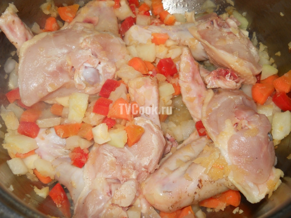 Томатный Куриный суп с овощами Томатный Куриный суп с овощами