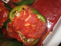 Перец, фаршированный грибами Перец, фаршированный грибами