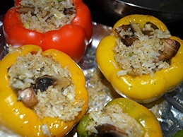 Перец, фаршированный грибами Перец, фаршированный грибами