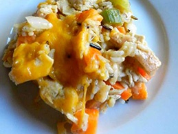 Запеканка с курицей и овощами Запеканка с курицей и овощами