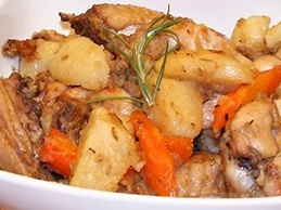 Жаркое из курицы в духовке Жаркое из курицы в духовке
