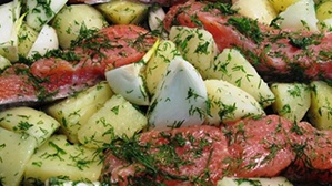 Семга с картошкой в мультиварке Семга с картошкой в мультиварке