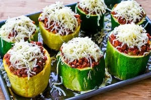 Кабачки с фаршем в духовке Кабачки с фаршем в духовке