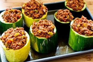 Кабачки с фаршем в духовке Кабачки с фаршем в духовке