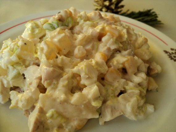 Куриный салат с пекинской капустой Куриный салат с пекинской капустой