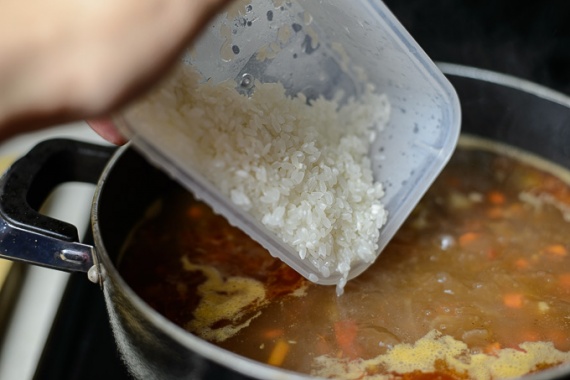 Суп с говядиной и рисом Суп с говядиной и рисом