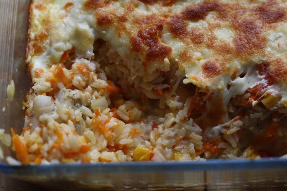 Рыбная запеканка с рисом Рыбная запеканка с рисом