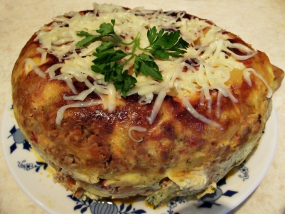 Картофельная запеканка с курицей в мультиварке Картофельная запеканка с курицей в мультиварке
