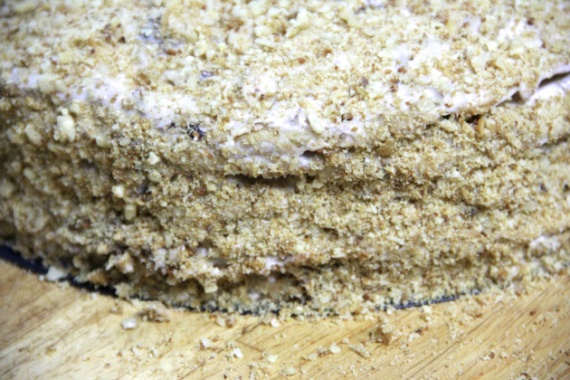 Торт медовый с черносливом и орехами Торт медовый с черносливом и орехами
