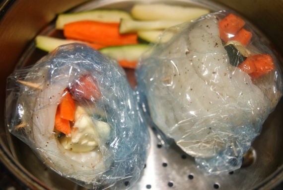 Филе пангасиуса с овощами Филе пангасиуса с овощами