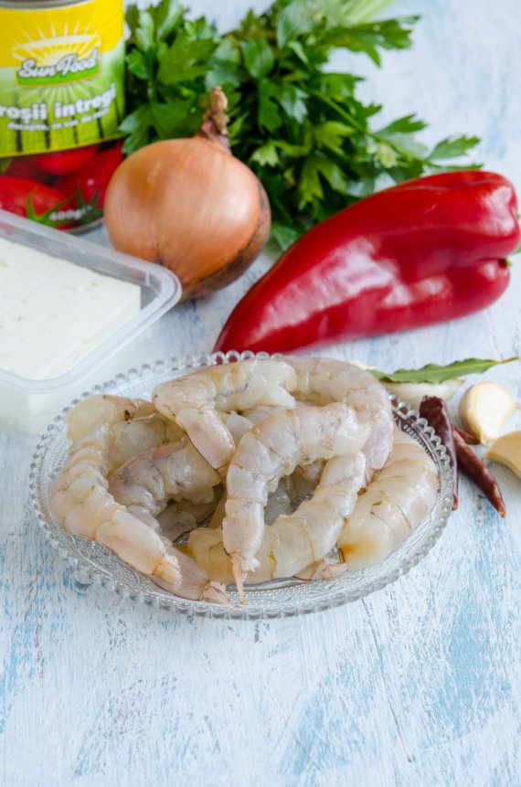 Креветки саганаки Креветки саганаки