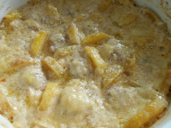 Запеканка с мясными шариками Запеканка с мясными шариками
