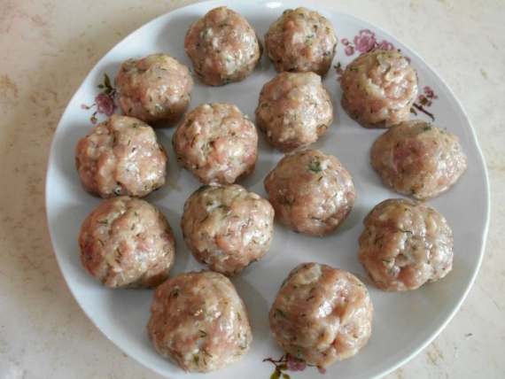 Запеканка с мясными шариками Запеканка с мясными шариками
