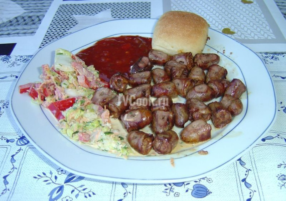 Шашлык из куриных сердечек Шашлык из куриных сердечек